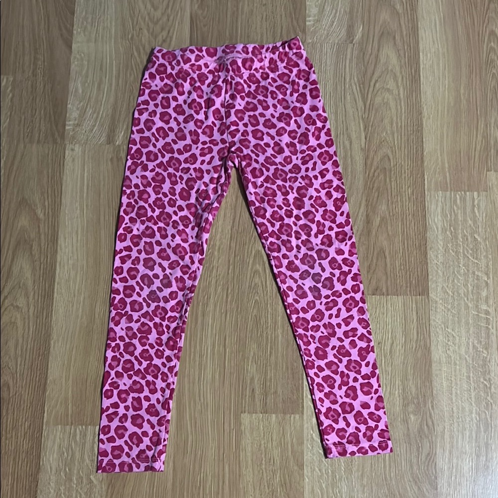 Vibrant Pink Giraffe Print Leggings